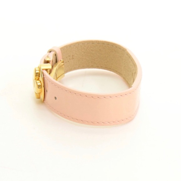 Louis Vuitton Pink Patent Leather Logo Bracelet - Picture 7 of 8